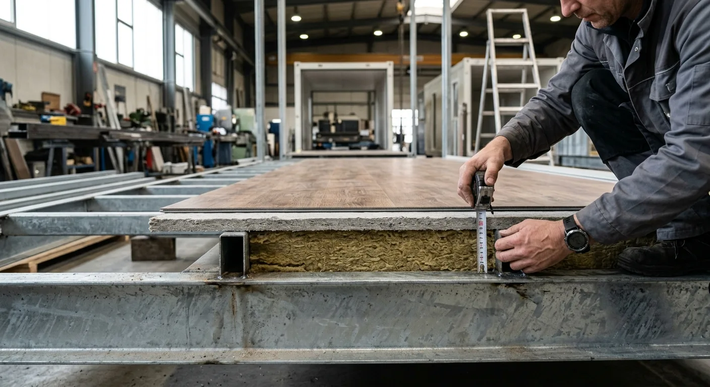 Expandable Container House Floor & Living Area Build-Up